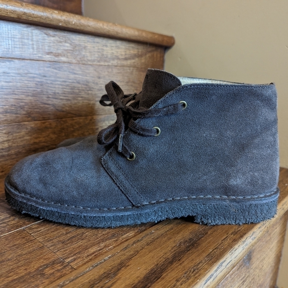 Vintage Lands End desert boot brown suede, gum sole Woman's 7.5/8 Mens 6 - Picture 6 of 12